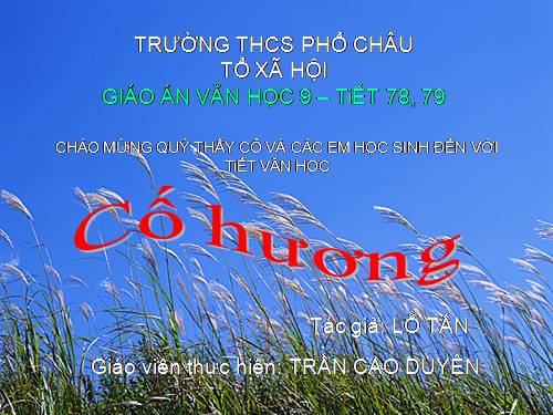Bài 16. Cố hương