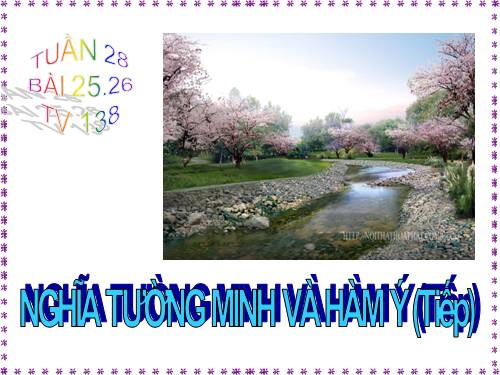 Bài 25. Nghĩa tường minh và hàm ý (tiếp theo)