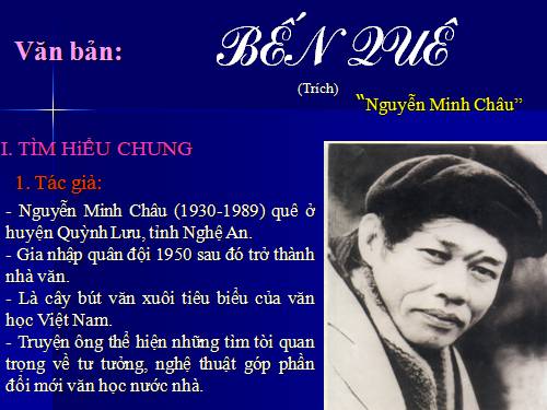 Bài 27. Bến quê