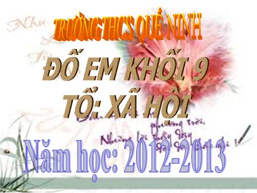 Đố em khối 9