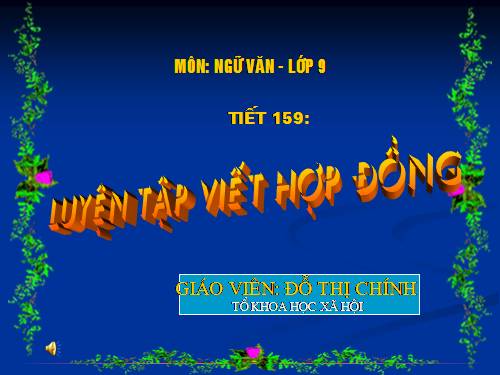 Bài 31. Luyện tập viết hợp đồng