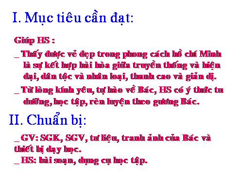 Bài 1. Phong cách Hồ Chí Minh
