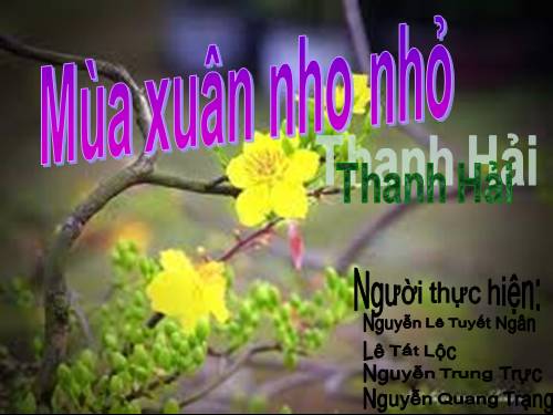 Bài 23. Mùa xuân nho nhỏ