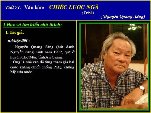 Bài 15. Chiếc lược ngà