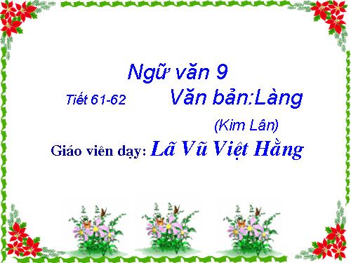 Bài 13. Làng