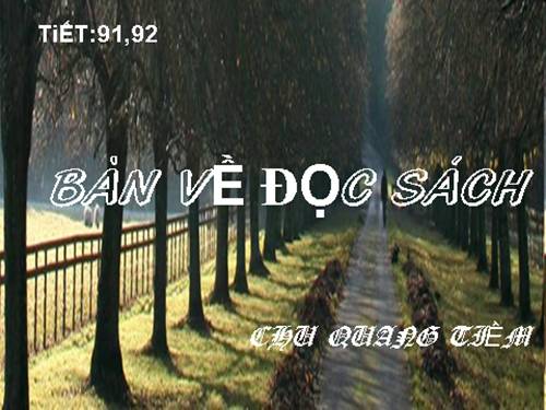 Bài 18. Bàn về đọc sách