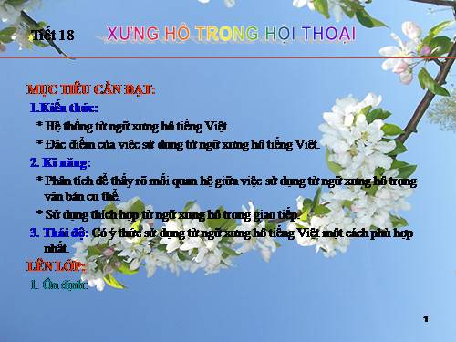 Bài 3. Xưng hô trong hội thoại