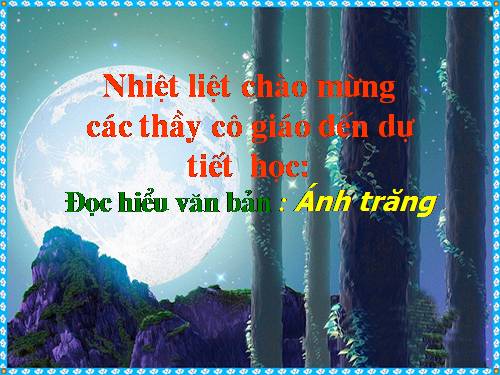 Bài 12. Ánh trăng