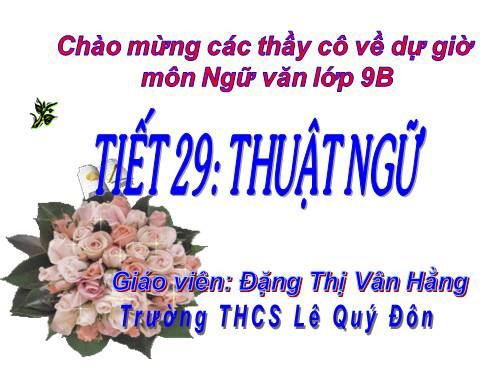 Bài 6. Thuật ngữ