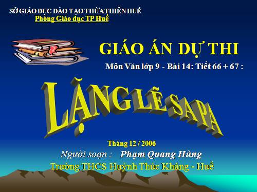 Bài 14. Lặng lẽ Sa Pa