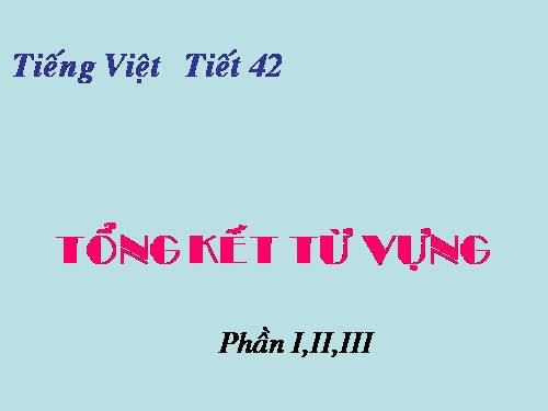 Bài 9. Tổng kết về từ vựng (Từ đơn, từ phức,... từ nhiều nghĩa; Từ đồng âm,... trường từ vựng)