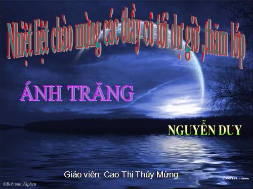 Bài 12. Ánh trăng