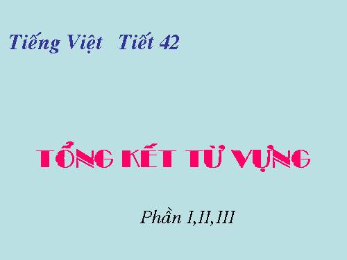 Bài 9. Tổng kết về từ vựng (Từ đơn, từ phức,... từ nhiều nghĩa; Từ đồng âm,... trường từ vựng)