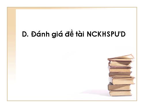 Tập huấn ứng dung nghiên cứu sư phạm