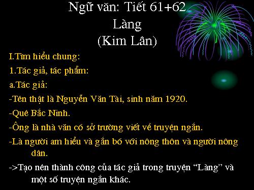 Bài 13. Làng