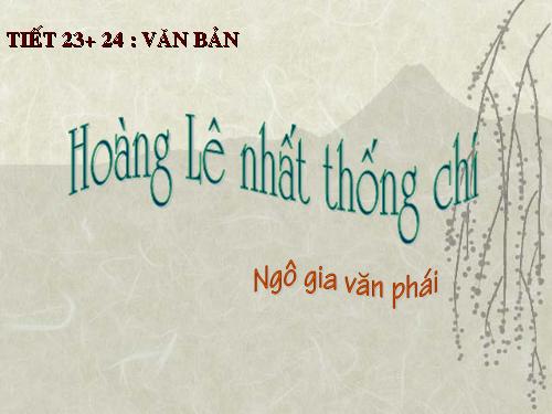 Bài 5. Hoàng Lê nhất thống chí - Hồi thứ mười bốn