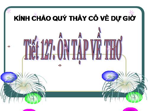 Bài 25. Ôn tập về thơ