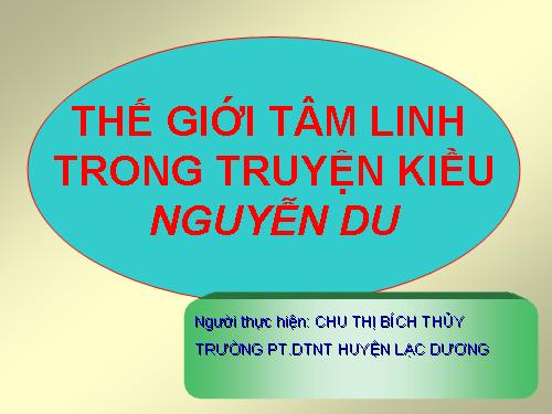 BÍCH THỦY - TƯ LIỆ TRUYỆN KIỀU - TUYỆT VỜI