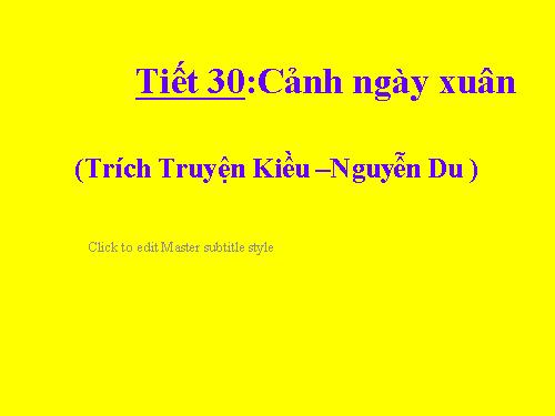 Bài 6. Cảnh ngày xuân