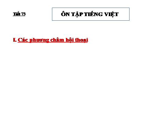 Bài 14. Ôn tập phần Tiếng Việt (Các phương châm hội thoại)