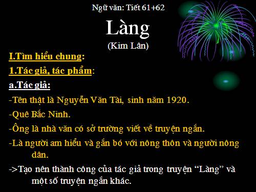 Bài 13. Làng