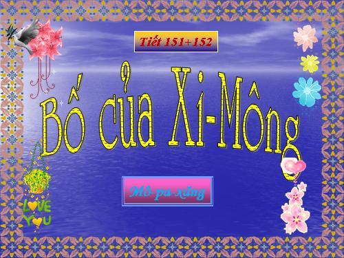 Bài 30. Bố của Xi-mông