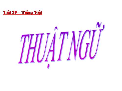 Bài 6. Thuật ngữ