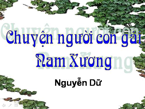 Bài 4. Chuyện người con gái Nam Xương
