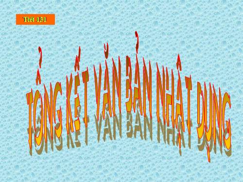Bài 26. Tổng kết phần văn bản nhật dụng