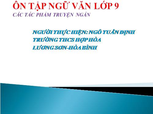 Bài 30. Ôn tập về truyện
