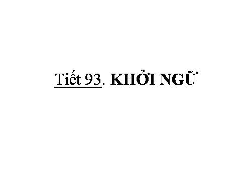 Bài 18. Khởi ngữ