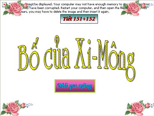 Bài 30. Bố của Xi-mông