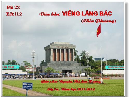 Bài 23. Viếng lăng Bác