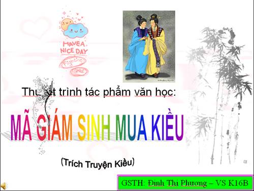Bài 7. Mã Giám Sinh mua Kiều
