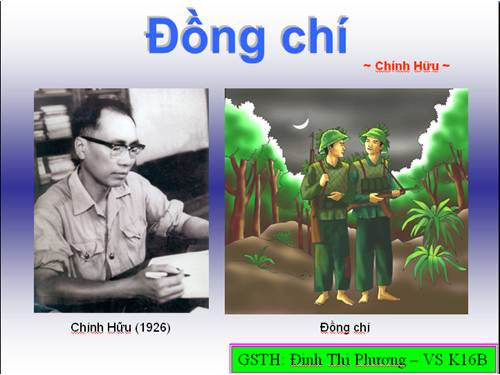 Bài 10. Đồng chí