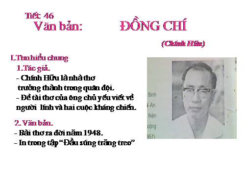 Bài 10. Đồng chí