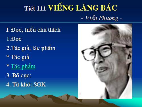 Bài 23. Viếng lăng Bác