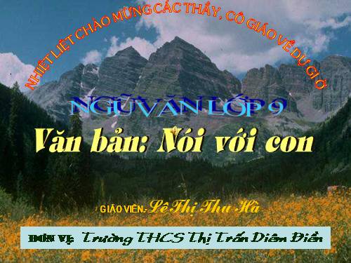Bài 24. Nói với con