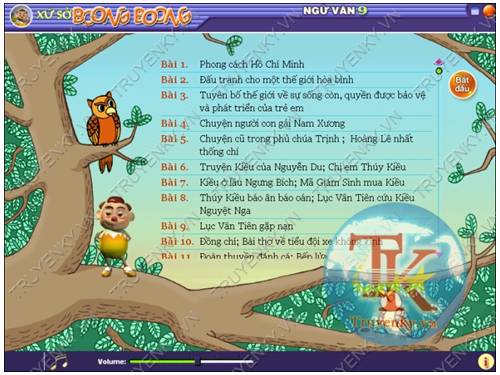 CD-ROM NGỮ VĂN SỨ SỞ BOONG BOONG LÓP 9