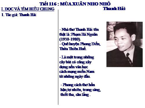 Bài 23. Mùa xuân nho nhỏ