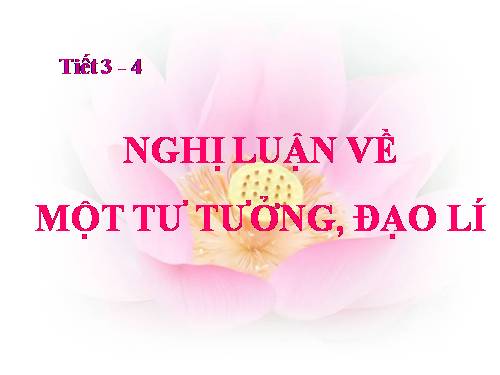 Bài 20. Nghị luận về một vấn đề tư tưởng, đạo lí