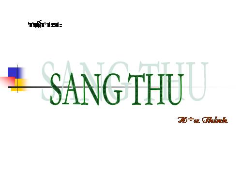 Bài 24. Sang thu