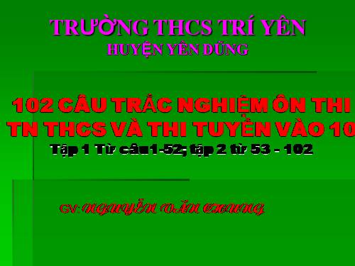 cau hoi on thi vao 10