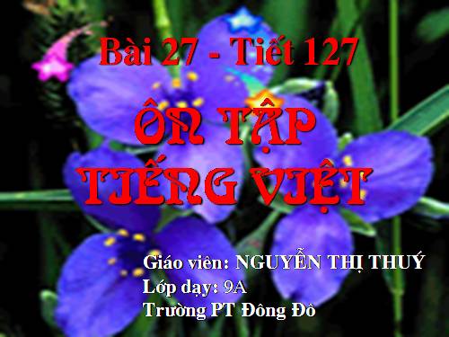 Bài 27. Ôn tập phần Tiếng Việt (Khởi ngữ, Các thành phần biệt lập,...)