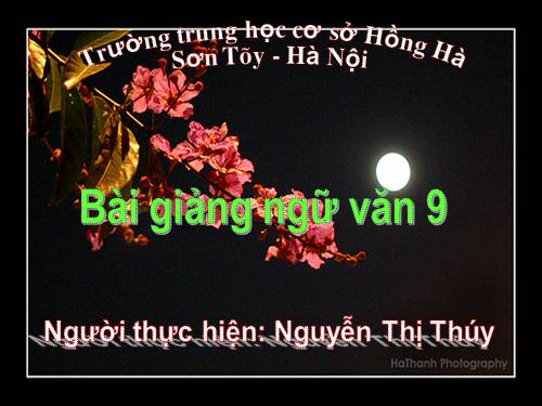 Bài 12. Ánh trăng