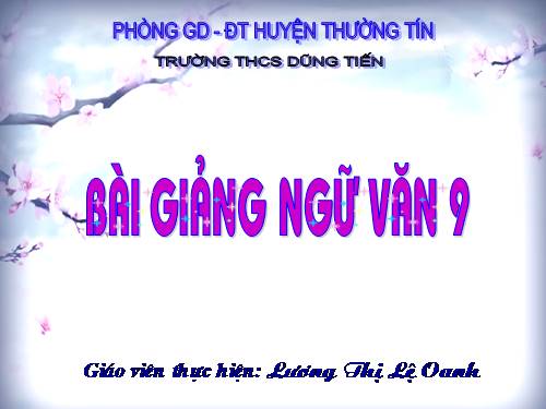 Bài 20. Các thành phần biệt lập (tiếp theo)