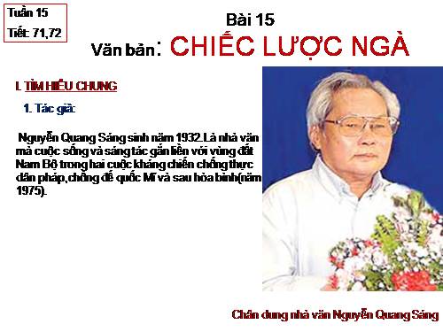 Bài 15. Chiếc lược ngà