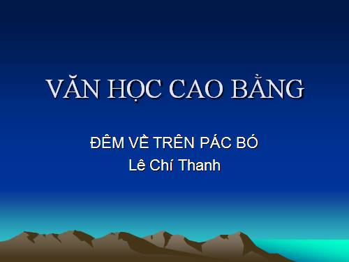 Bài 9. Chương trình địa phương (phần Văn)