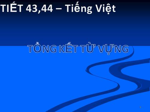 Bài 9. Tổng kết về từ vựng (Từ đơn, từ phức,... từ nhiều nghĩa; Từ đồng âm,... trường từ vựng)