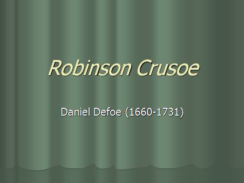 Robinson Crusoe